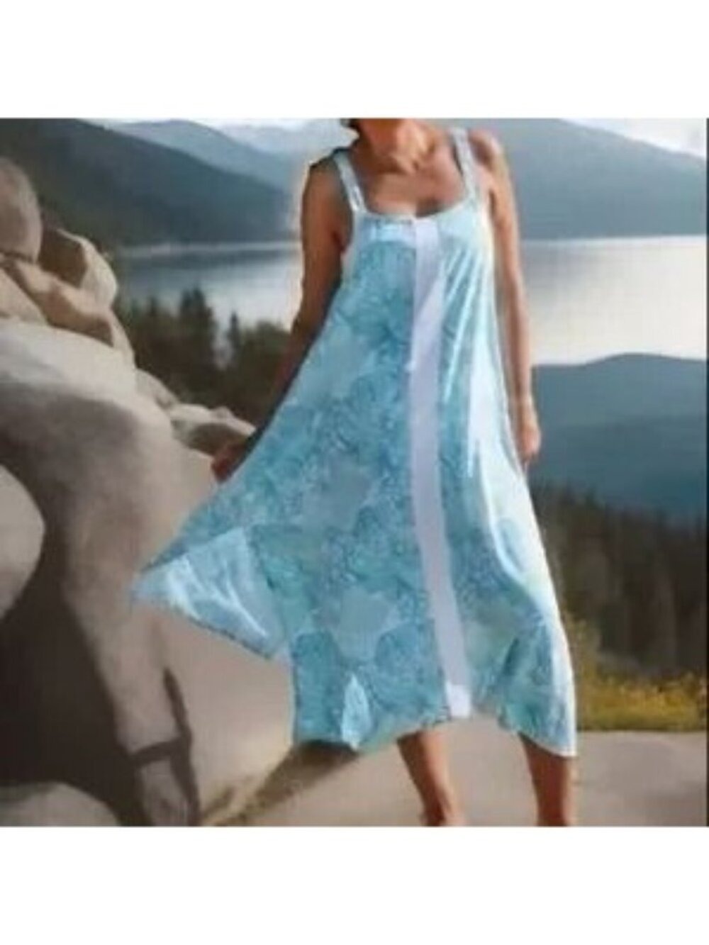 Lilibridge Midi Dress / Swim Coverup Size Large NWT